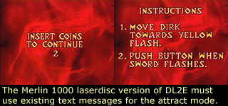 image: LD text used by DL2E during attract mode